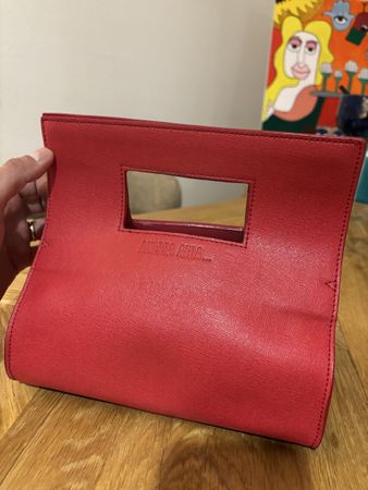 Sac à main Anissa Aida rouge corail – Élégant et stylé!
