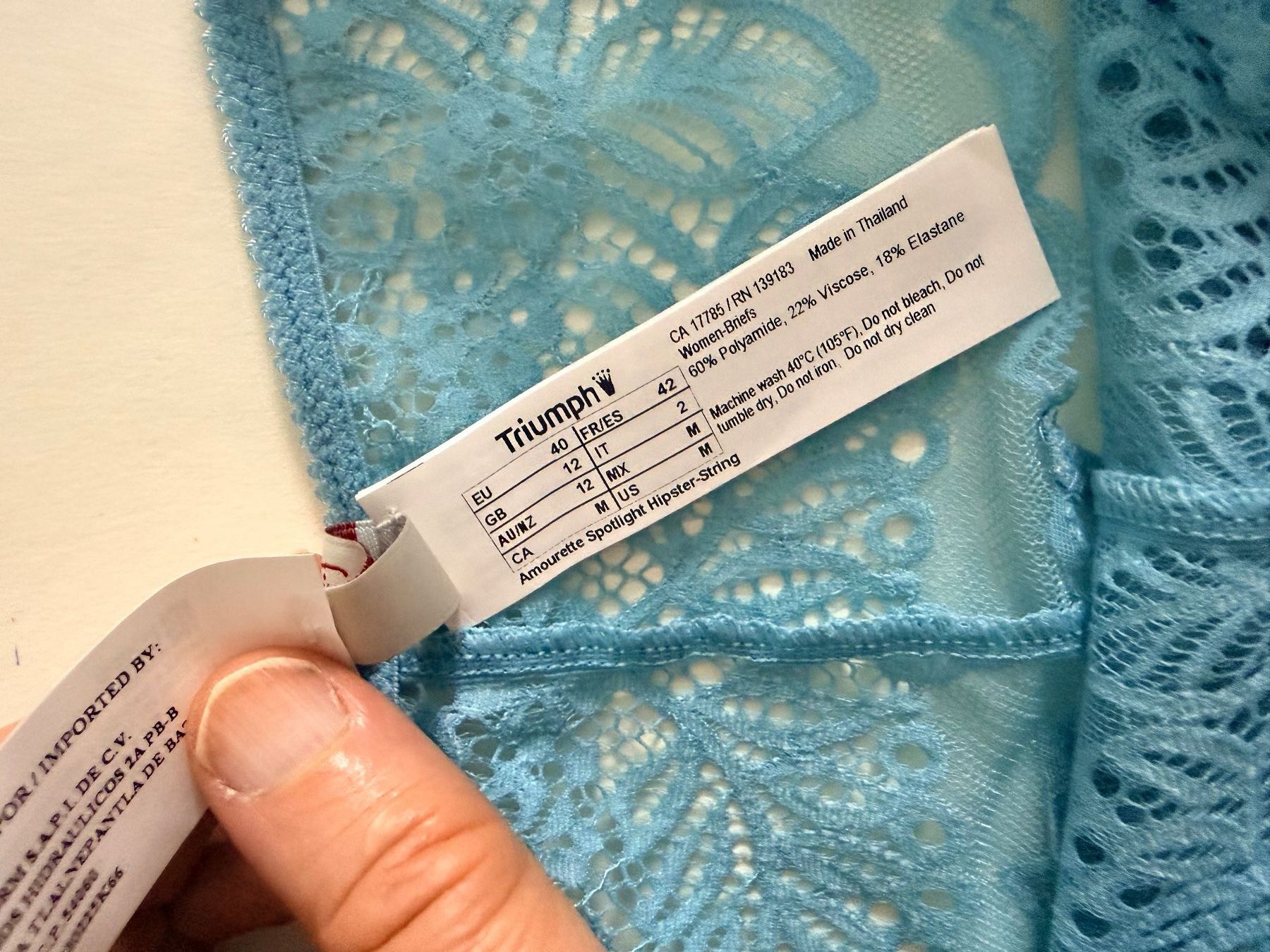 Triumph Altra biancheria intima: TRIUMPH, HIpster String AMOURETTE SPOTLIGHT, Gr. 40, Türkis – Nuovo e nell'imballaggio originale da Rudolfstetten venduto da gst_g7xl 2