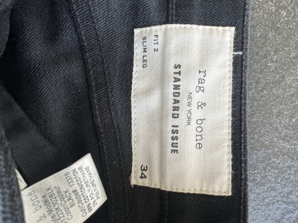 Jeans: Rag & Bone Standard Issue Black Jeans Size 34 Black Slim Leg – Gebraucht aus Pully von forsalenow 2