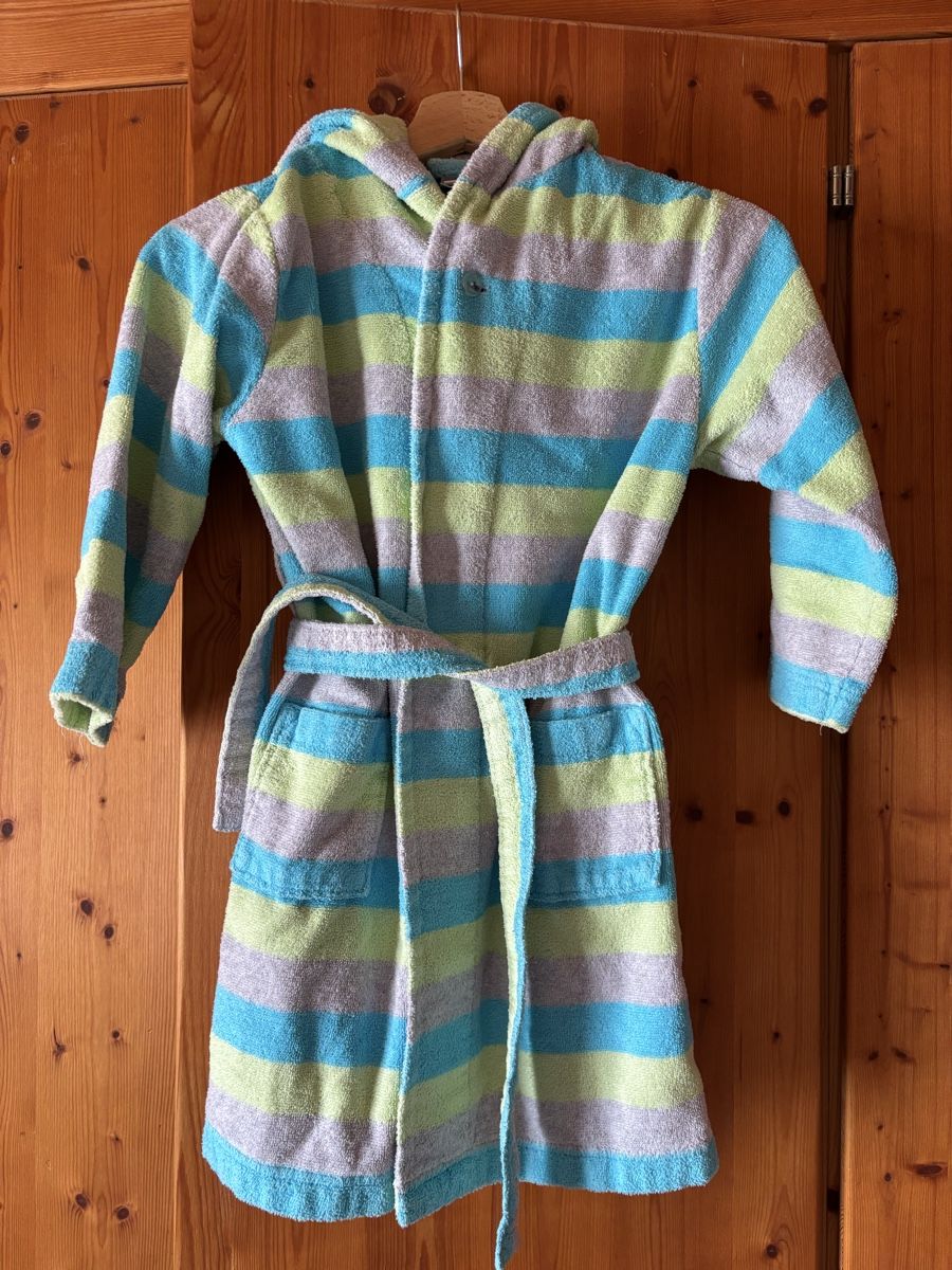 Sanetta Accappatoi: Sametta Kinder Bademantel Gr. 116, gestreift – Usato da Zürich venduto da Tabledance