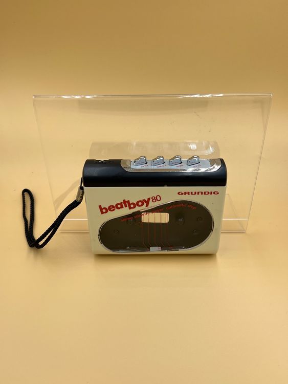 Baladeur Cassette Grundig Beat Boy 30 – Vintage Jaune 1985 – Pour Pièces (ne Fonctionne Pas)