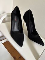 Schwarze Wildleder Pumps