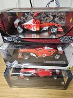 Hot Wheels Ferrari F1 Modelle 2x Schumacher  1x Barrichello