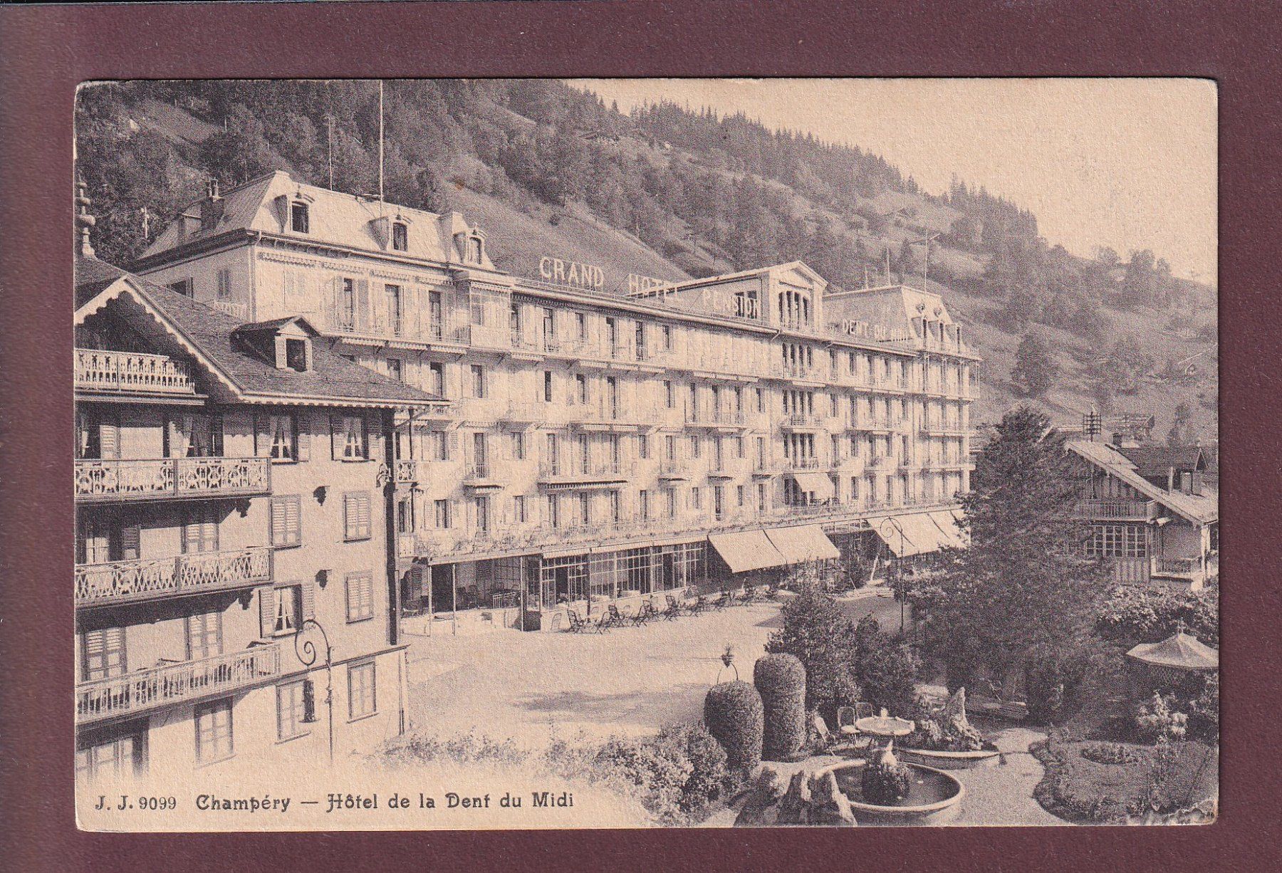 Ansichtskarten: CHAMPERY - Hôtel de la Dent du Midi – Gebraucht aus Pully von nicecards