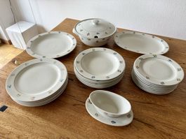 50er-Jahre Langenthal Service mit Blumendekor 24-Teile