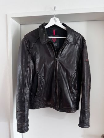 Strellson Lederjacke Dunkelbraun