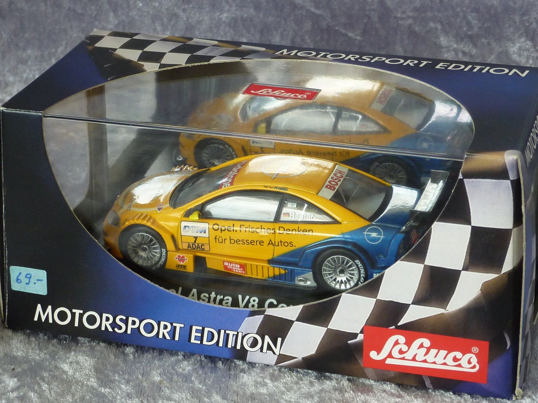 Schuco Modellini d'auto: Opel Astra V8 Coupe DTM #7 2002  1:43 – Nuovo e nell'imballaggio originale da Dürrenäsch venduto da modellautos4you 1