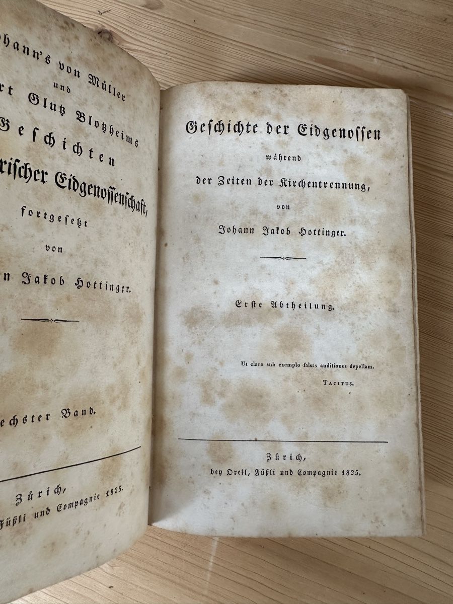 Libri: Müller, Geschichten schweiz. Eidgenossenschaft, 1786-1844 – Usato da Winterthur venduto da Bb69 3