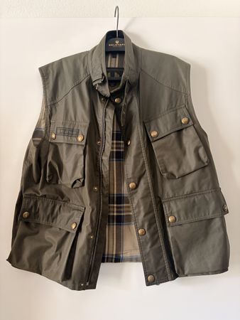 BELSTAFF Gilet Gr. M Olivgrün 