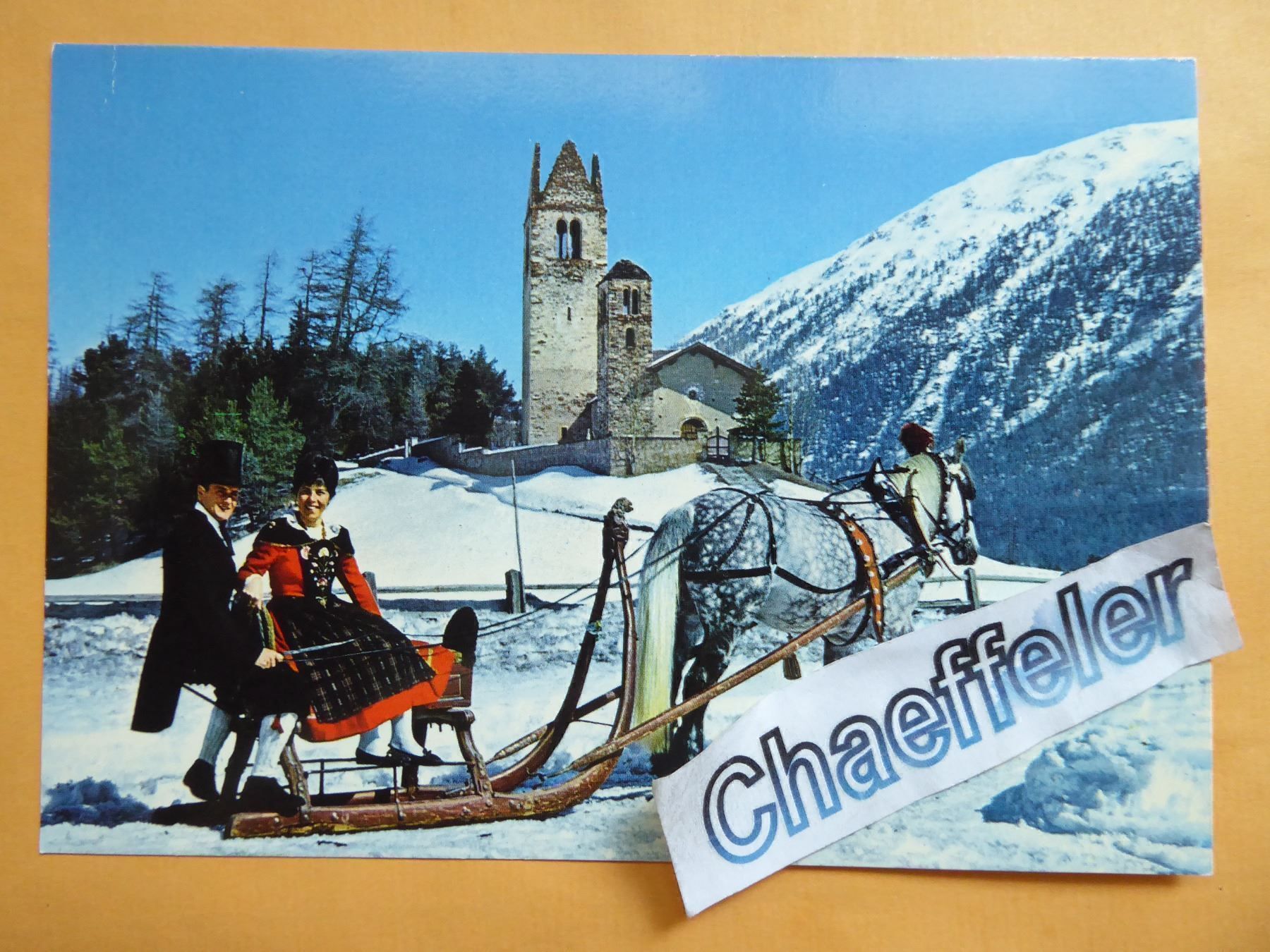 Cartes postales: Schlittelbahn bei San Gian – Neuf (Voir description) à Zürich par Chaeffeler