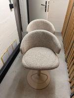 2x Barhocker ELLA Beige/Bouclé – NEU & unbenutzt
