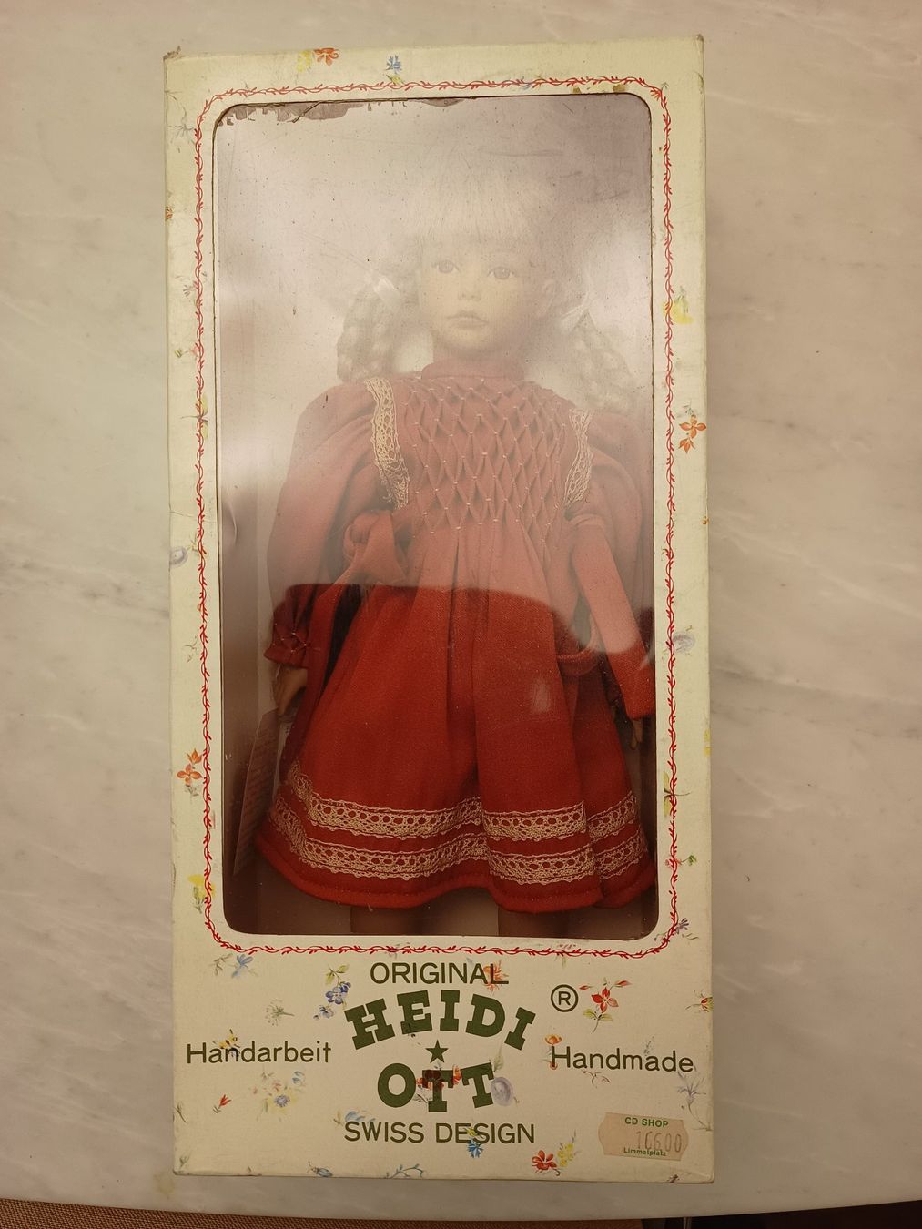 Heidi ott Bambole: Heidi Ott Puppe – Nuovo e nell'imballaggio originale da Zürich venduto da Bsitz 2
