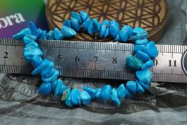 Türkenit blau   Splitter elastisches Armband  Ab 1.-