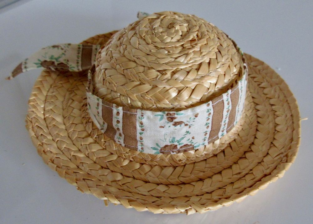 10cm Mini Strohhut Für Puppen - DIY Bastelzubehör Für Puppenhäuser
