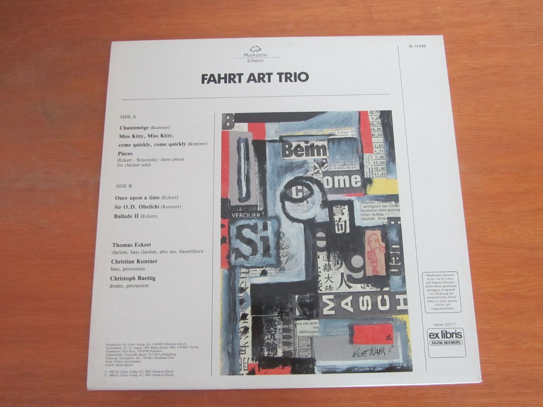 Dischi in vinile: FAHRT ART TRIO  /  Swiss Jazz – Usato da Seengen venduto da mikelele 1