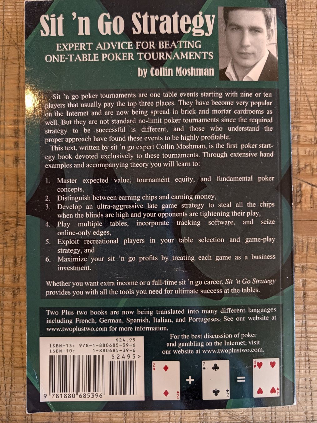 Libri: Sit'n Go Strategy - Collin Moshmann – Usato da Oberwil-Lieli venduto da stefim 1