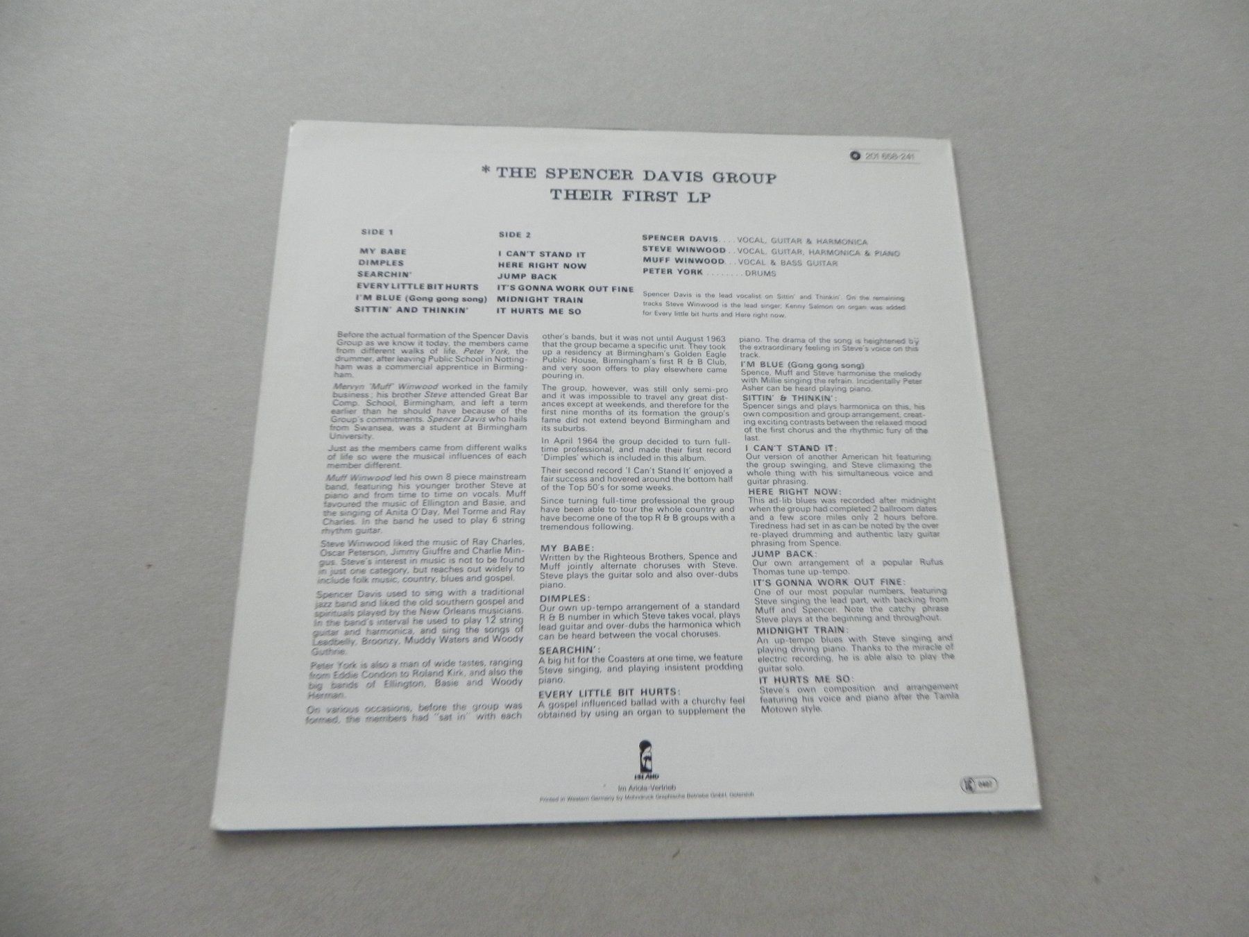 Dischi in vinile: LP Blues Rock The Spencer Davis Group – Usato da Siebnen venduto da krimsie 1