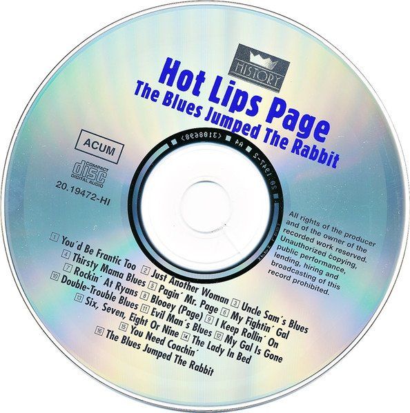 CD: Blind John Davis Hot Lips Page BLUES JUMPED THE RABBIT 2CD – Usato da Kandergrund venduto da Sososo 3