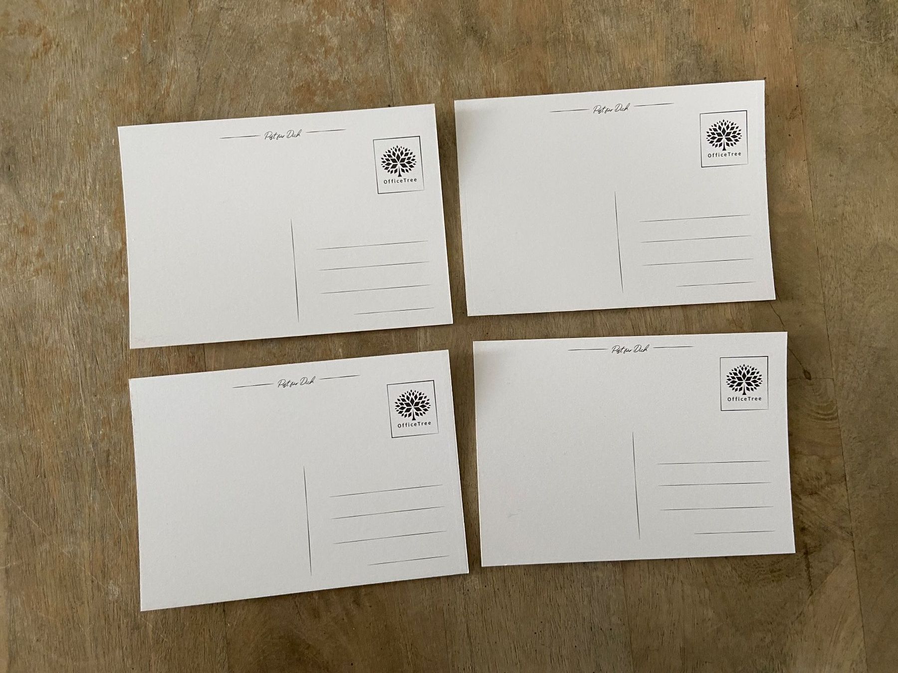 Ansichtskarten: 4 Postkarten OfficeTree Danke Dankeskarten – Gebraucht aus Luzern von waterfront1 3