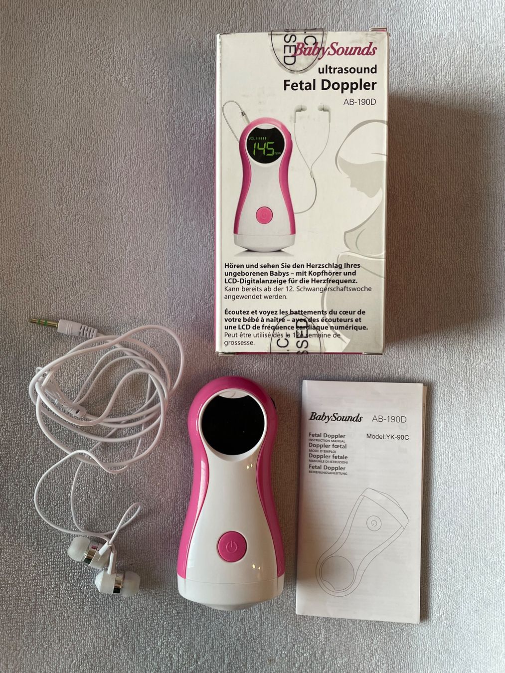 Attrezzature mediche: Babysounds Fetal Doppler mit Kopfhörern – Usato da Seon venduto da DeniseSager