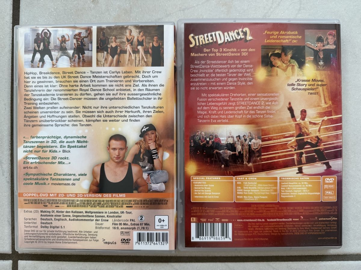 Tutti i DVDs: DVD Set - Street Dance – Usato da Glattfelden venduto da ilamas 1