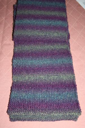 Schal Halstuch lang Farbverlauf violett blau grau NEU