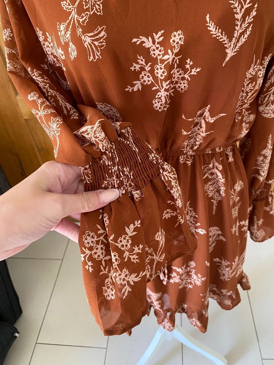 Shein Vestiti: Shein Kleid, orange, braun Gr. S – Usato da Ellikon an der Thur venduto da Bali1999 2