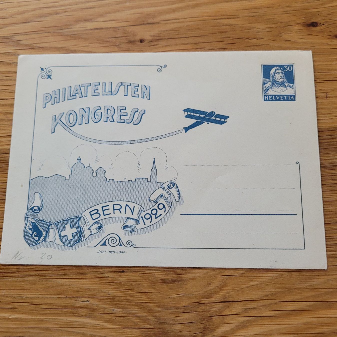 Alle Briefmarken: Luftpost Brief 1929 Bern Kongres – Gebraucht aus Biel/Bienne von Destockweb