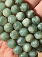 Serpentin-Jade-Armband, Natürliches Edelstein Armband 8mm
