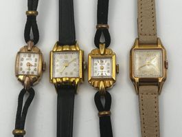 4 Vintage Armbanduhren