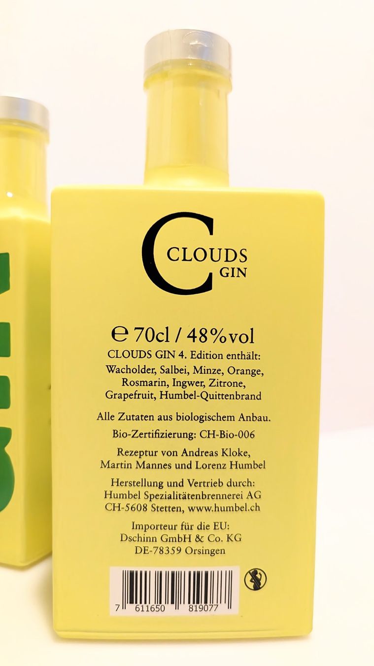 Bevande alcoliche: CLOUDS Gin Limited Edition Nr 4 Rarität – Nuovo e nell'imballaggio originale da Wolhusen venduto da bar_27713 1