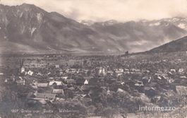 Grabs SG // ca. 1920 Grabs gegen Buchs und Werdenberg