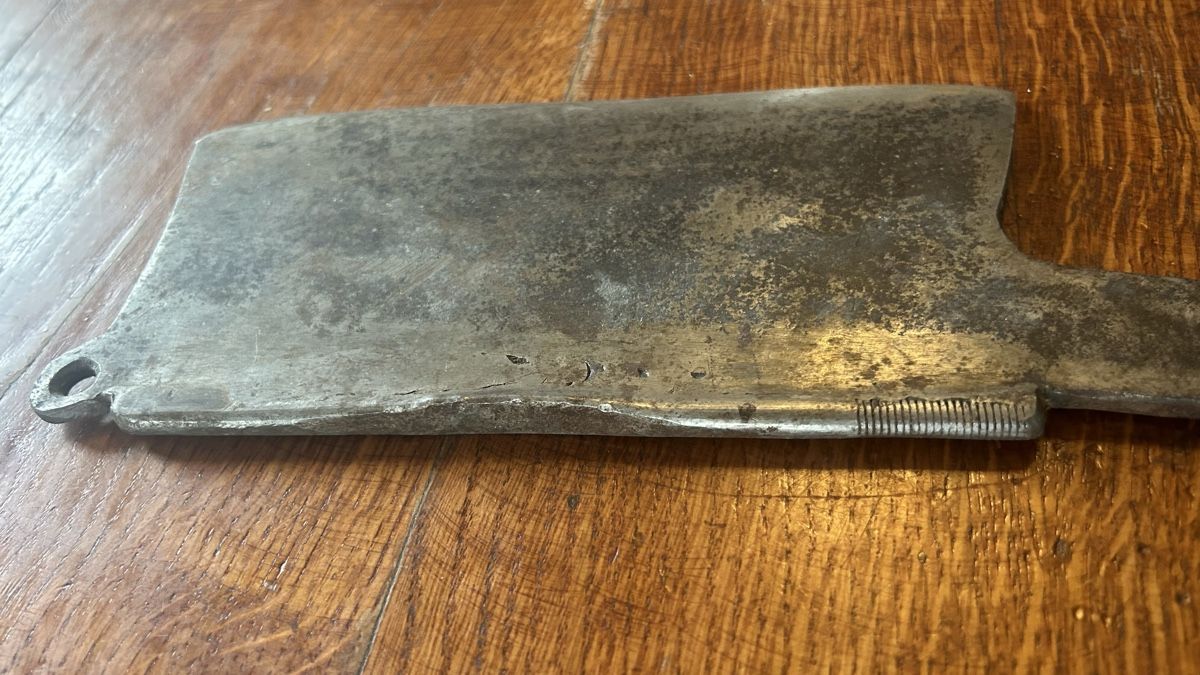 Elettrodomestici da cucina: Antikes Hackmesser, Küchengerät, Schmiedeeisen – Usato da Riedholz venduto da Frettchen63 3