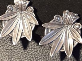 Top Sterling Silber Ohrclips MARI-LOU, 60er Jahre