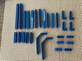 Lego Technik blaue runde Lochbalken zu 8052 LotX