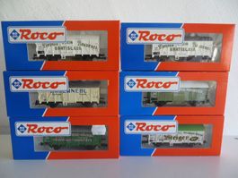 Roco H0: Set mit 6 seltenen CSD-Bierwagen, GS, OVP, wie neu