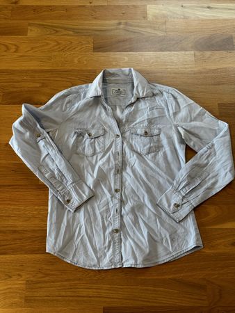 Colin’s Damen Hemd / Bluse XS – Hellblau mit Krempelärmeln