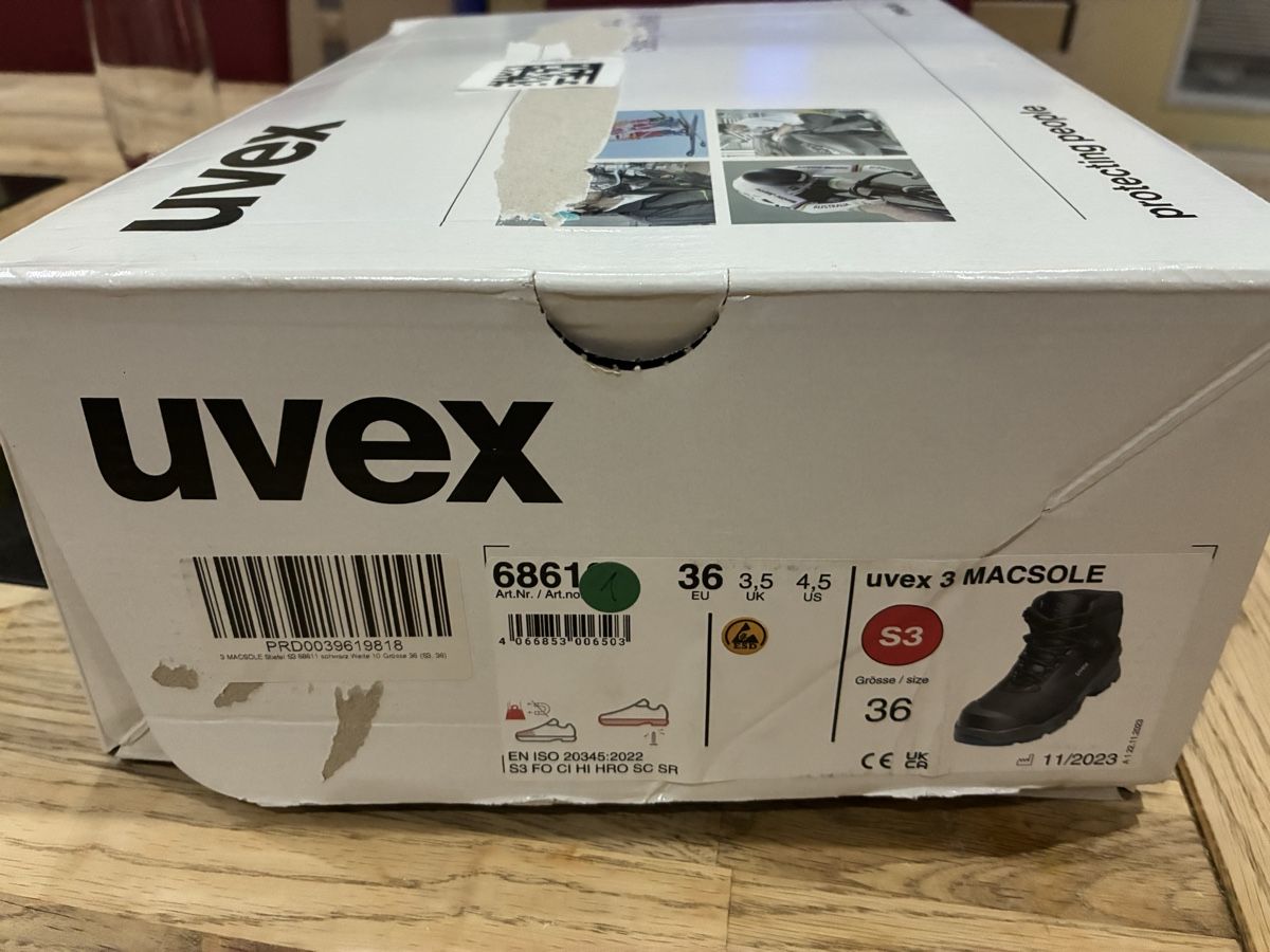 Uvex Scarpe da uomo: Chaussures sécurité Uvex S3 taille 36 – Nuovo e nell'imballaggio originale da Courfaivre venduto da val_gb9x 3