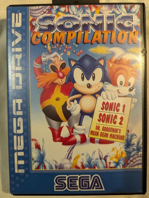 Jeu Vidéo Compilation Sonic Pour Sega Megadrive - Sonic 2 Inclus, Bon état Complet