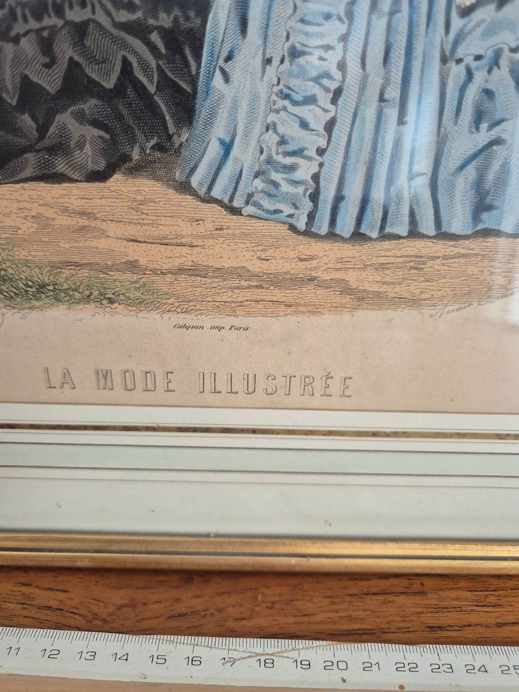 Incisioni: Cadre ancien "La Mode Illustrée" – Usato da Fully venduto da tameab 4