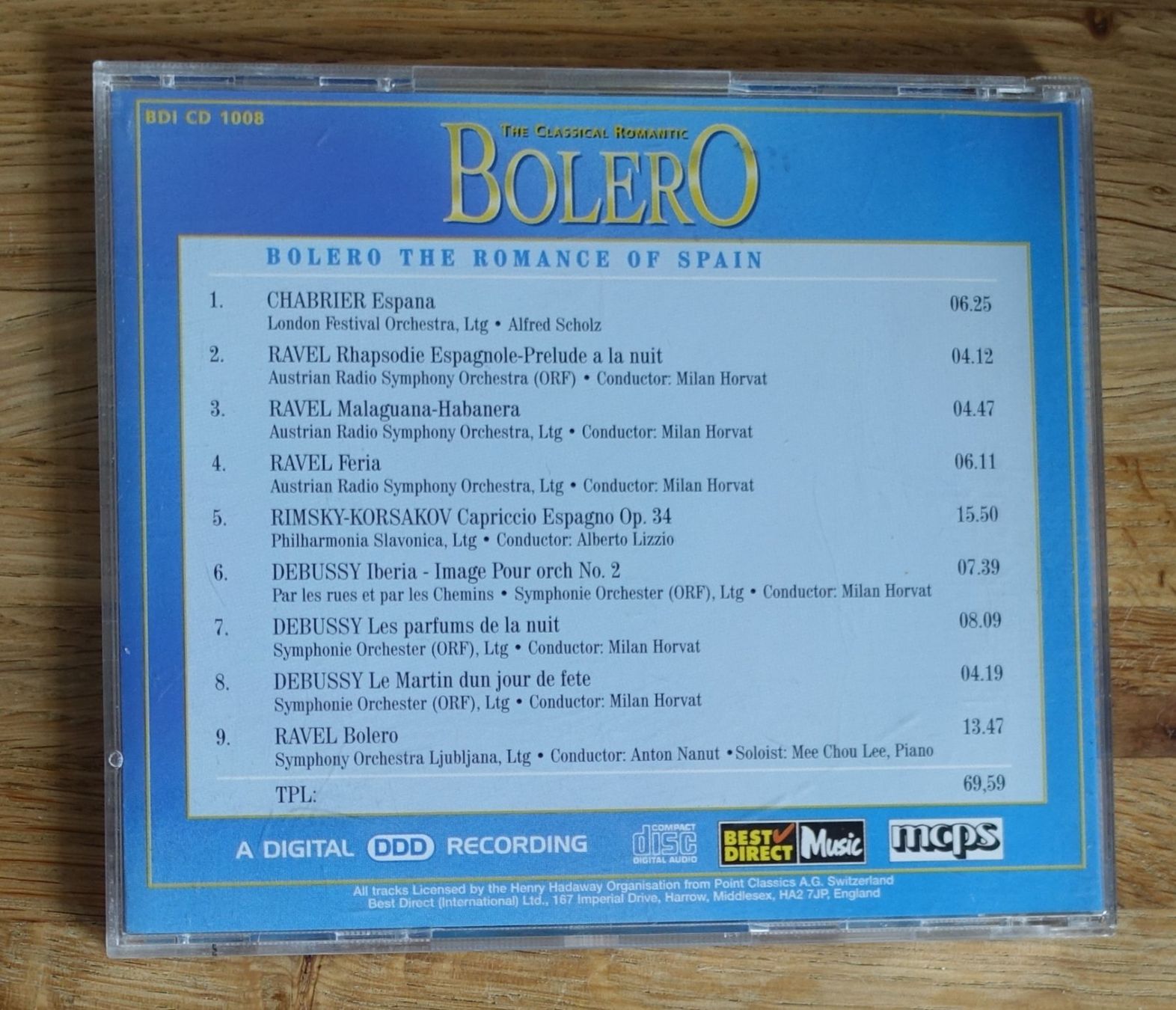 CDs: The Classical Romantic - Bolero - F31 – Gebraucht aus Sessa von fraenklishop 1