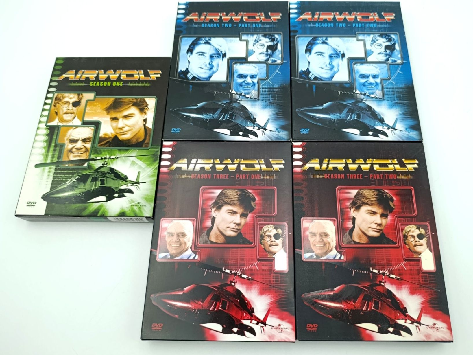 Tutti i DVDs: Airwolf DVD-Boxen Staffeln 1-3 – Usato da Wil SG venduto da Donaldus