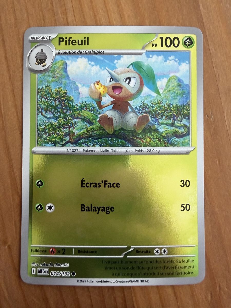 Pokémon Carte collezionabili: Pifeuil (MEG014) – Nuovo (secondo la descrizione) da Vevey venduto da Matx