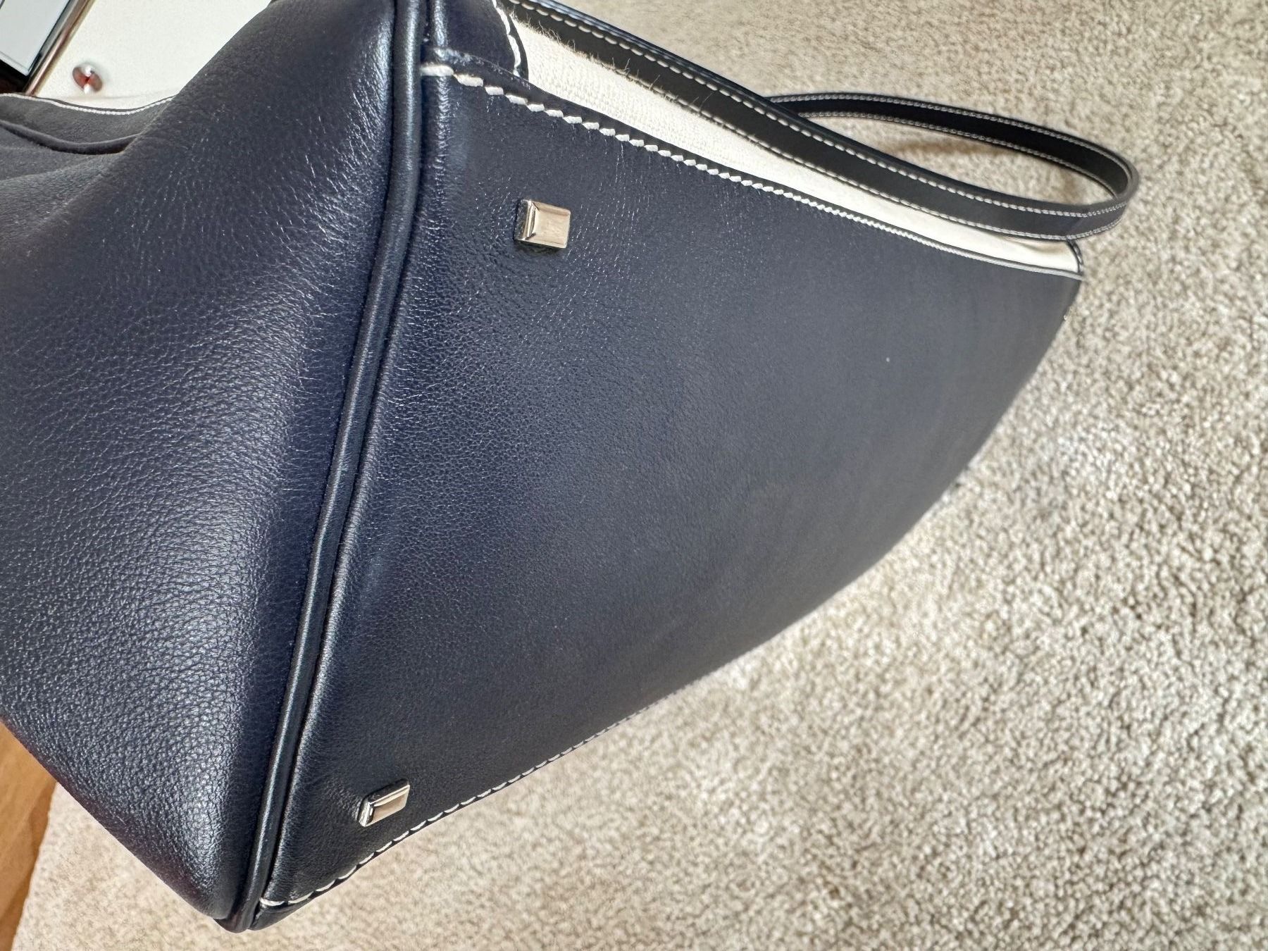 Borse da donna: Myriam Schaefer Paris Handtasche Canvas Leder – Usato da Meilen venduto da Antete 7