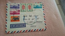 Enveloppe timbrée République du Congo Belge Air Mail