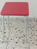 1970 Jahren.Vintage Küchenstuhl Kunstlederbezug.