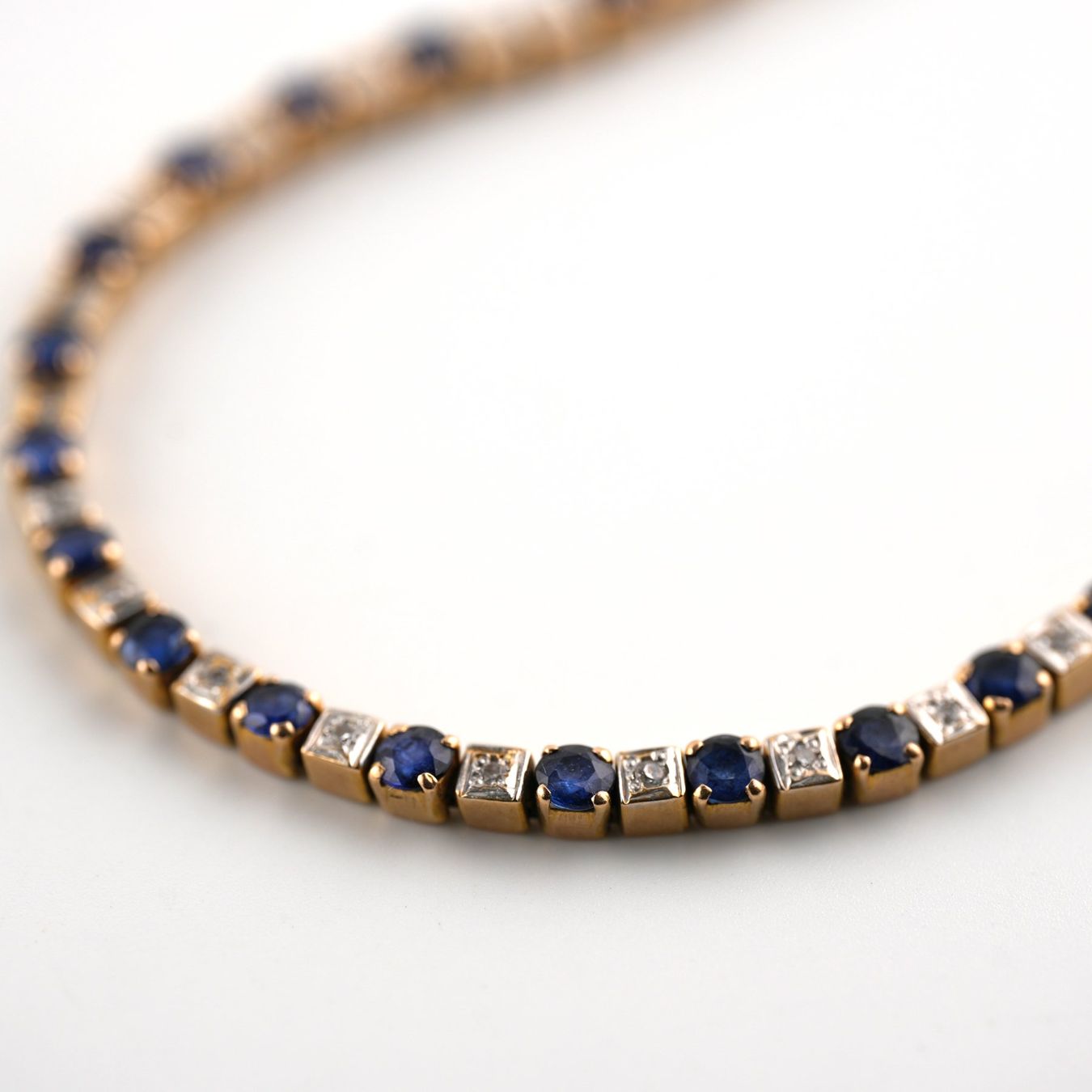 Bracciali & Braccialetti: Bracelet 14K mit Saphir und Diamanten – Usato da Basel venduto da Vip24 3