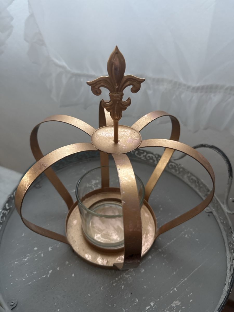 Portacandele: Windlicht Krone 👑 mit Glas – Usato da Schaffhausen venduto da Ibag 2