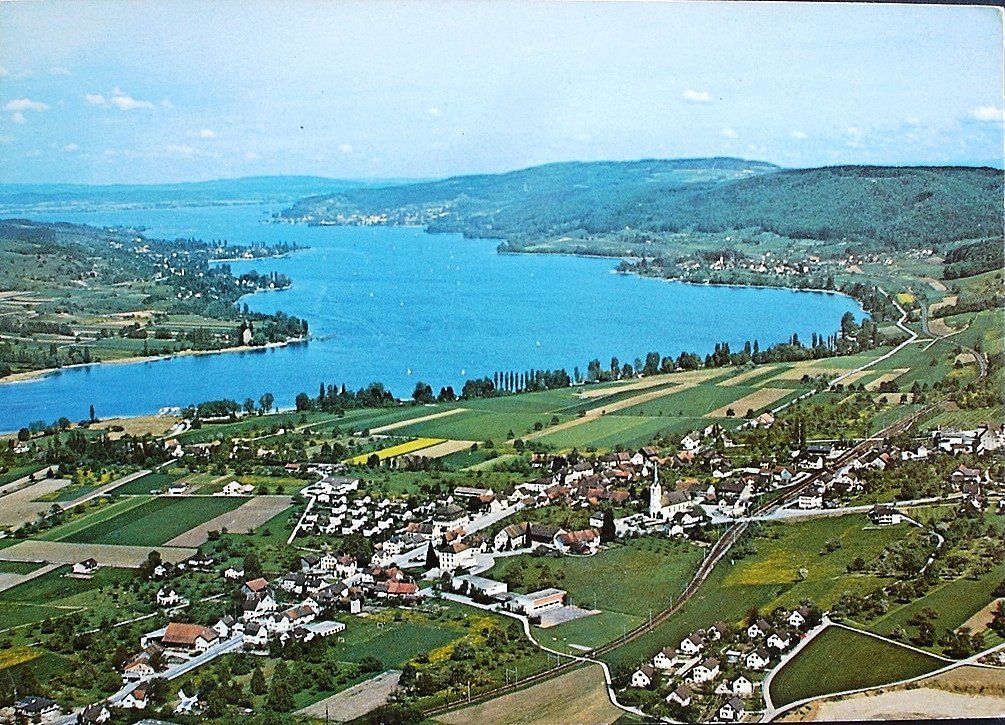 Cartoline postali: ESCHENZ Flugaufnahme – Usato da Jona venduto da philajona