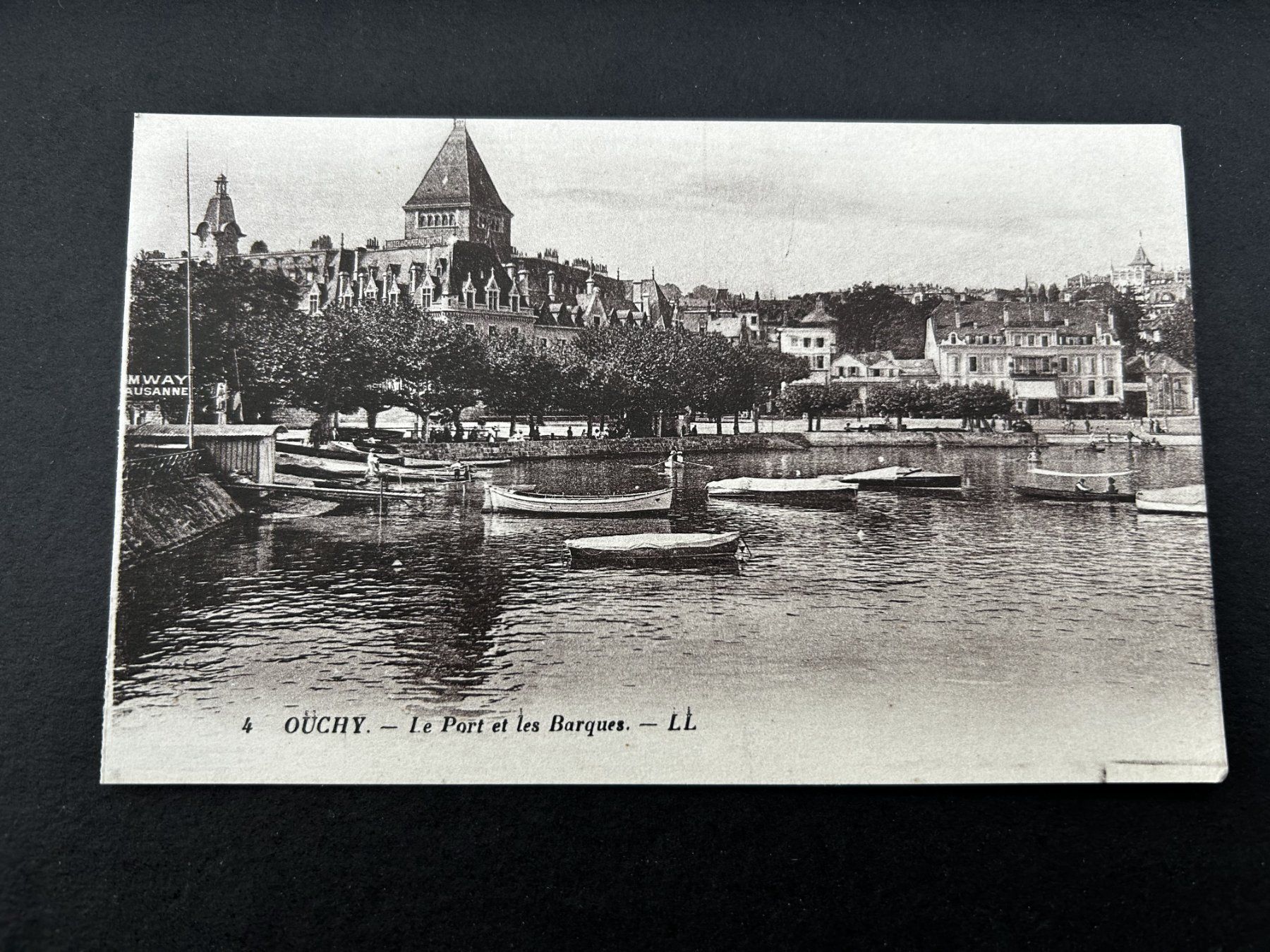Cartoline postali: Lausanne, Ouchy, Port, alt – Usato da Hefenhofen venduto da Bierinder